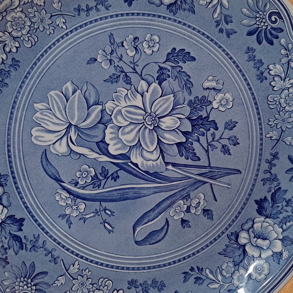 RARE Spode Blue Room Collection Botanical Cake Plate | Vintage 1990"s' - Picture 3 of 7